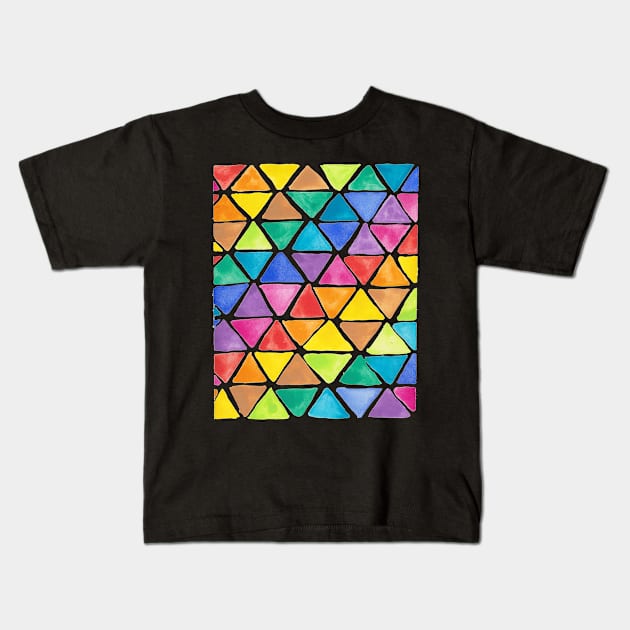 Juicy Trianges Kids T-Shirt by LauraKatMax